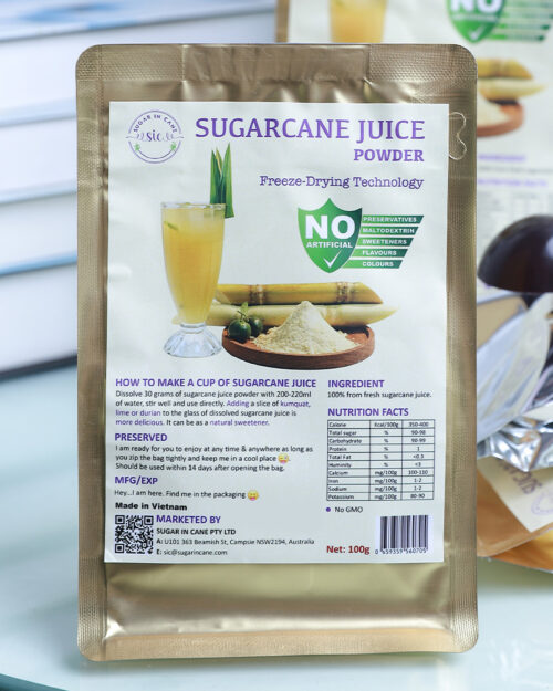 100g Freeze-dried Fresh Sugarcane Juice Powder